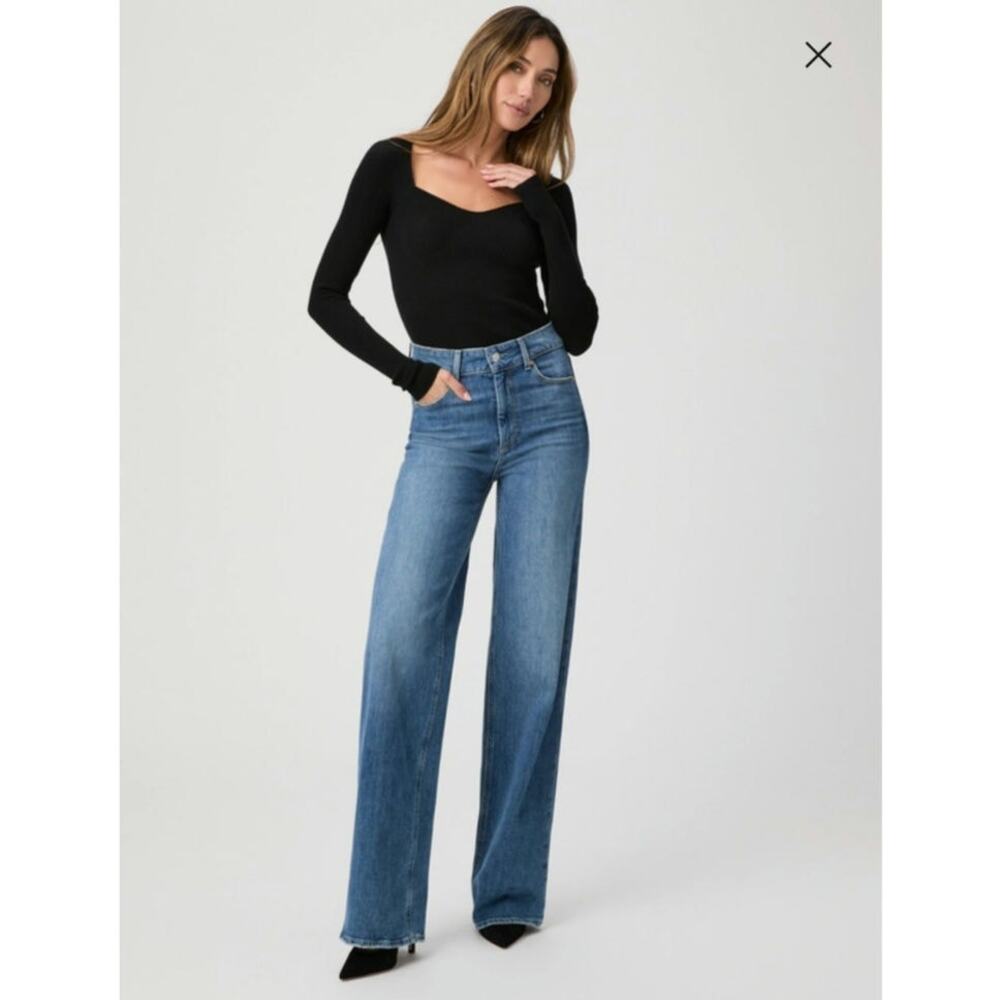 Paige Sasha Wide-Leg Jean Size: 28